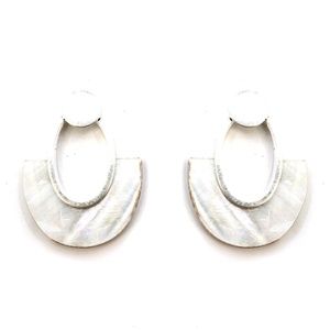 Designer Inspired Abalone Statement Earrings